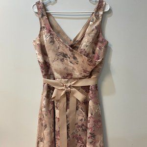 SL Fashions Pink Floral Dress- Size 10
